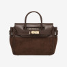 Mac Douglas - Mini sac à main velours Pyla 2 Stockholm chocolat